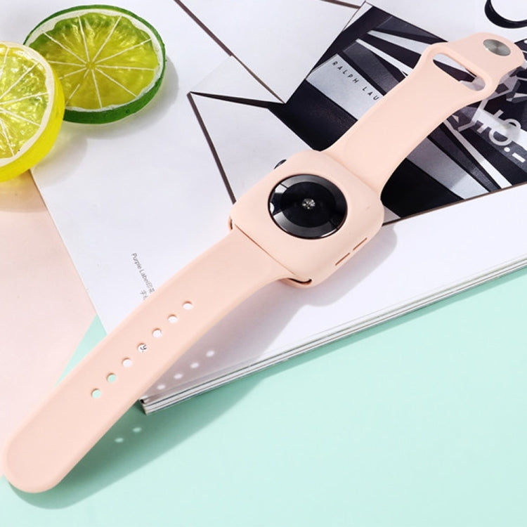 For Apple Watch Series 6 & SE & 5 & 4 44mm Silicone Watch Band + Watch Protective Case Set(Mint Green) by bashfashion