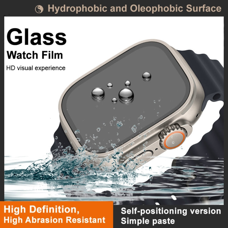 For Apple Watch Ultra 1/2/3 49mm IMAK Tempered Glass Watch Protective Film Self-contained Positioning Version by imak