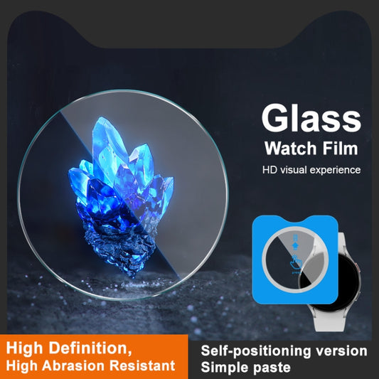 For Samsung Galaxy Watch4 44mm IMAK Tempered Glass Watch Protective Film Self-contained Positioning Version by imak