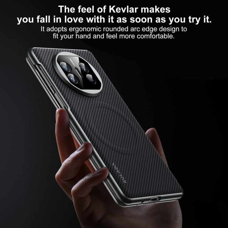 For Huawei Mate X3 SULADA 600D Kevlar Texture PC Shockproof Phone Case(Black) by SULADA