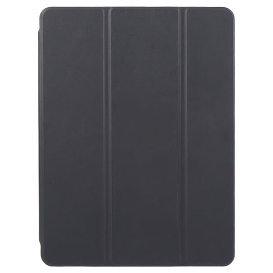 For iPad 9.7 2018 & 2017 / Air / Air2 GEBEI Acrylic TPU 3-folding Rotating Smart Tablet Leather Case withh Pen Slot(Black) by GEBEI