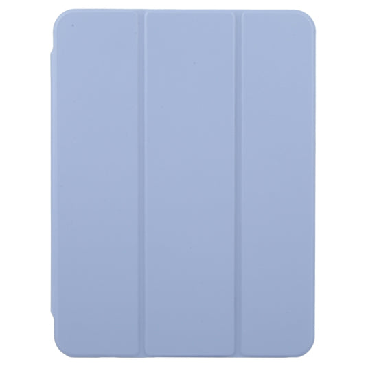 For iPad Pro 13 2025 / 2024 GEBEI Acrylic TPU 3-folding Rotating Smart Tablet Leather Case withh Pen Slot(Light Purple) by GEBEI