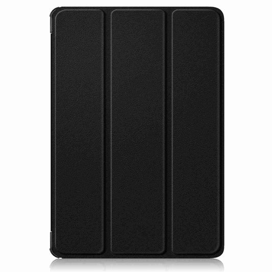 For Huawei MatePad 11.5S Custer Texture 3-Fold Holder Smart Leather Tablet Case(Black) by bashfashion
