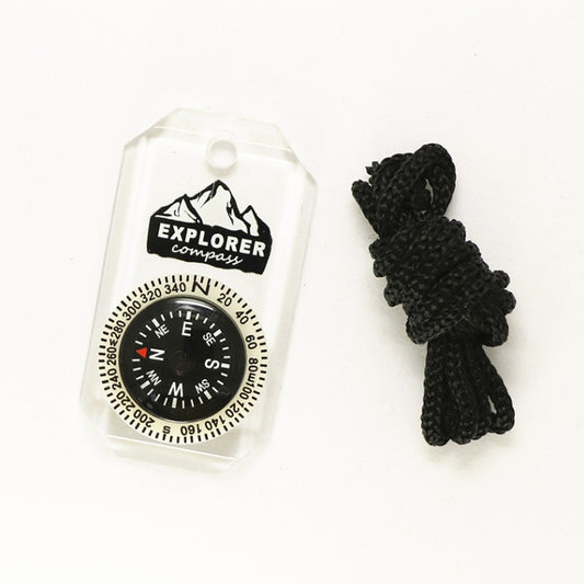 Nisa DC18-1A Acrylic Compass Necklace by bashfashion