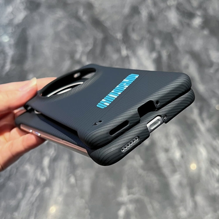 For Huawei Mate 40 Pro Carbon Fiber Frameless Cooling Phone Case(Blue) by bashfashion