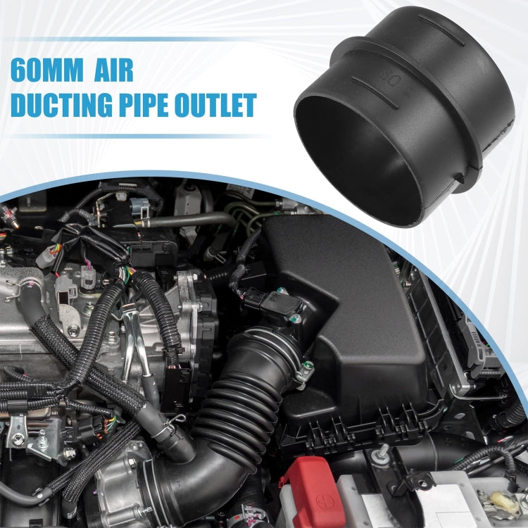 60mm Car Parking Air Ducting Reducer Duct Joiner Connector Pipe by bashfashion