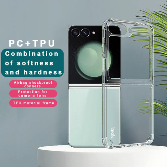 For Samsung Galaxy Z Flip6 / Flip7 FE IMAK Space Shield PC + TPU Airbag Shockproof Phone Case(Transparent) by imak