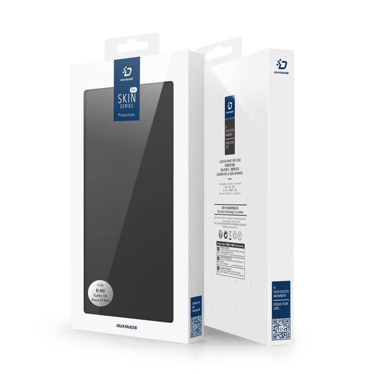 For Redmi Turbo 4 DUX DUCIS Skin Pro Series Flip Leather Phone Case(Black) by DUX DUCIS