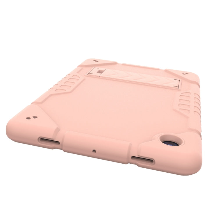 For Samsung Galaxy Tab A8 Armor Holder Silicone Hybrid PC Tablet Case(Rose Gold) by bashfashion