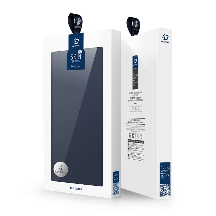 For Samsung Galaxy S25 Ultra 5G DUX DUCIS Skin Pro Series Flip Leather Phone Case(Blue) by DUX DUCIS