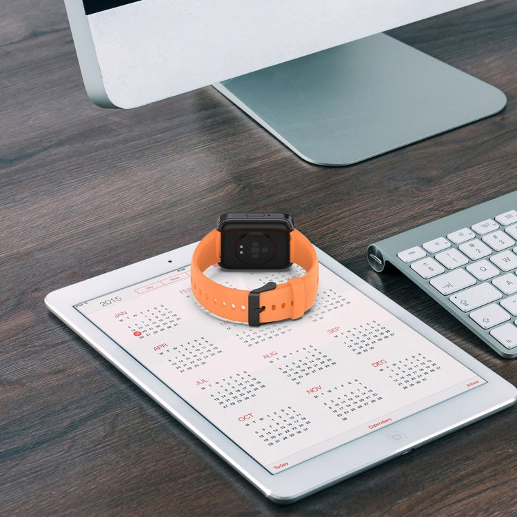 For SKG V9 Pro Solid Color Black Buckle Liquid Silicone Watch Band(Dark Green) by bashfashion