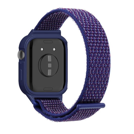 For Huawei Watch Fit3 Nylon Loop Integrated Watch Band(Indigo Blue) by bashfashion