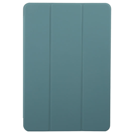 For Huawei MatePad 11.5 S GEBEI 3-folding Holder Shockproof Flip Leather Tablet Case(Dark Green) by GEBEI