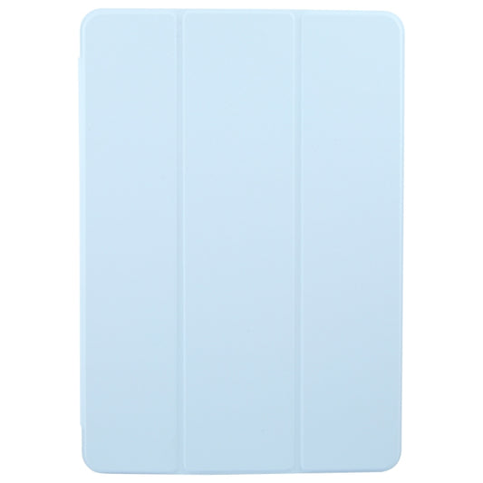 For Huawei MatePad 11.5 S GEBEI 3-folding Holder Shockproof Flip Leather Tablet Case(Sky Blue) by GEBEI