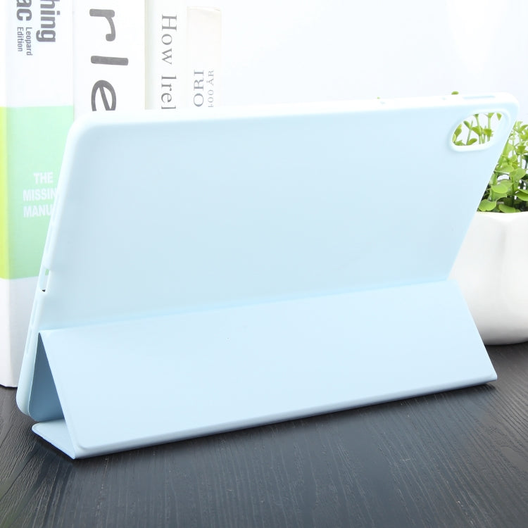 For Huawei MatePad 11.5 S GEBEI 3-folding Holder Shockproof Flip Leather Tablet Case(Sky Blue) by GEBEI