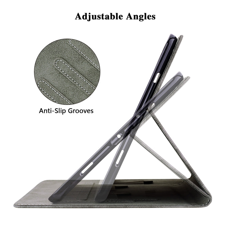 For Samsung Galaxy Tab A 9.7 T550 T555 Tiger Pattern Flip Leather Tablet Case(Grey) by bashfashion