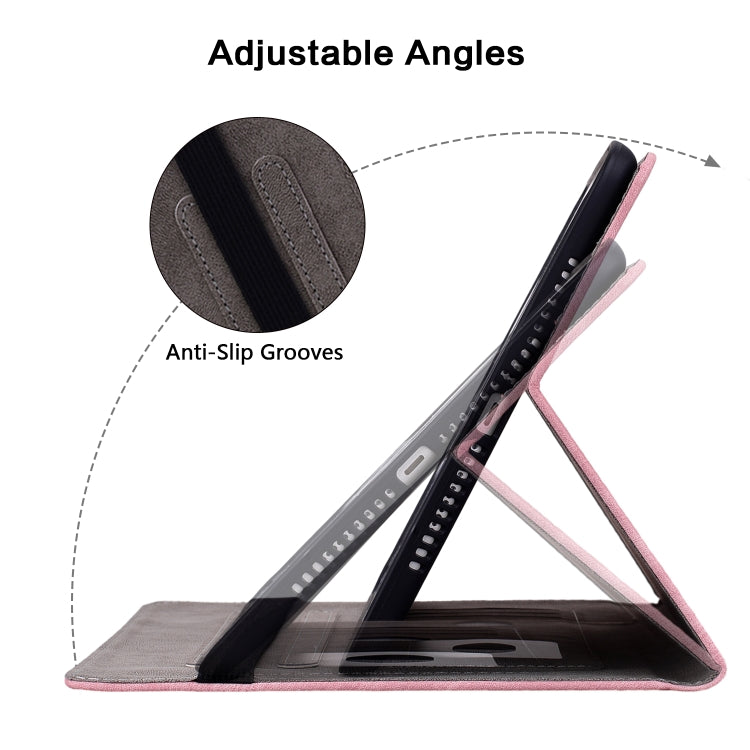 For Huawei MatePad SE 11 2024 Butterfly Rose Embossed Leather Tablet Case(Pink) by bashfashion