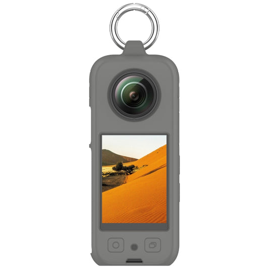 For Insta 360 X4 Portable Silicone Protective Case(Dark Grey) by bashfashion