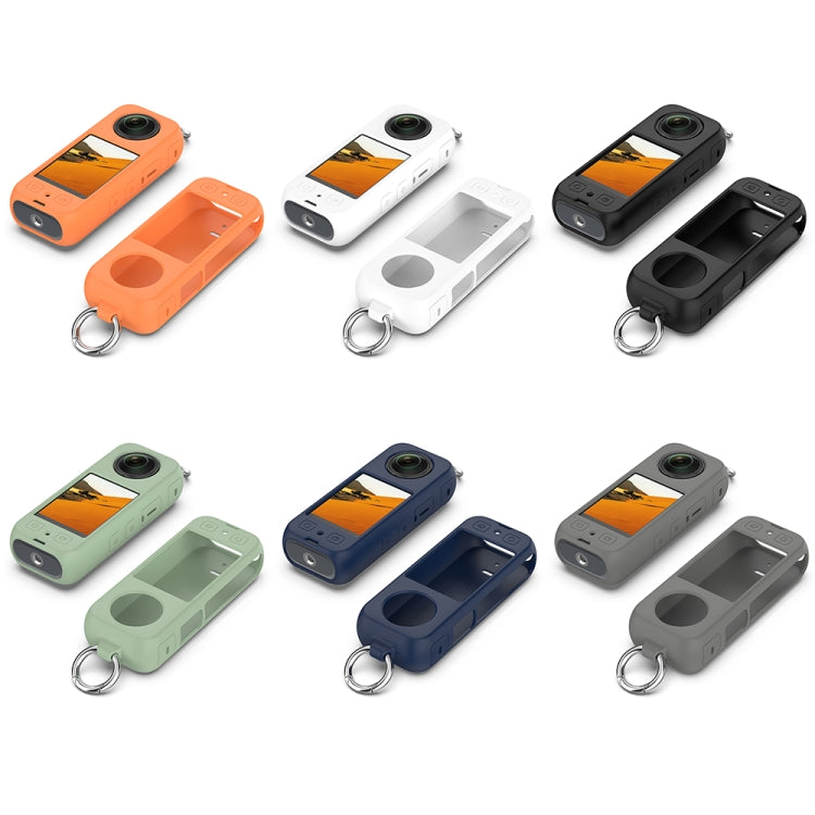 For Insta 360 X4 Portable Silicone Protective Case(Dark Grey) by bashfashion