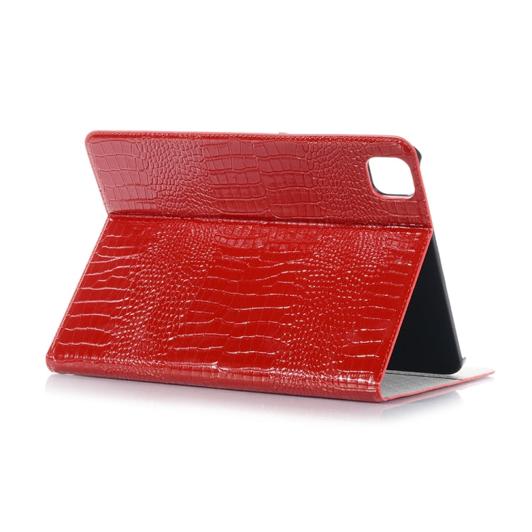 For iPad Pro 13 2025 / 2024 Crocodile Texture Leather Tablet Case(Red) by bashfashion