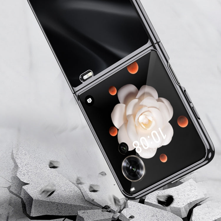 For Honor Magic V Flip GKK Electroplating Full Coverage Phone Case(Pink) by GKK