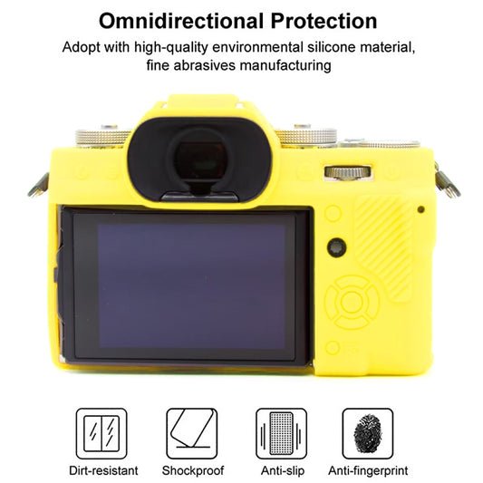 For FUJIFILM X-T5 Soft Silicone Protective Case(Yellow) by bashfashion
