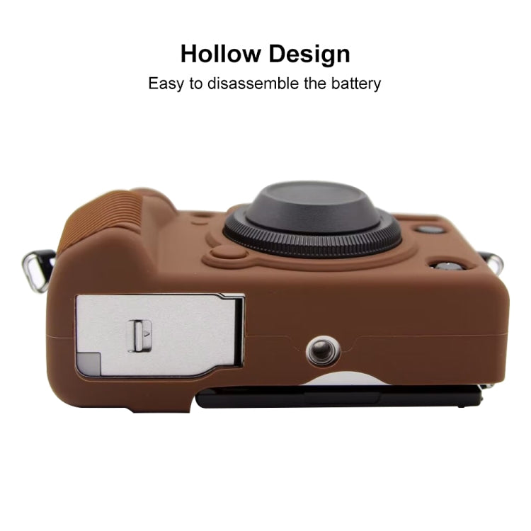 For FUJIFILM X-T5 Soft Silicone Protective Case(Coffee) by bashfashion