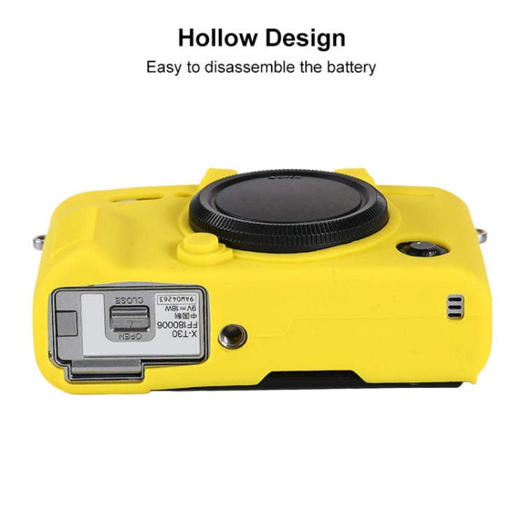 For FUJIFILM X-T30 II Soft Silicone Protective Case(Yellow) by bashfashion