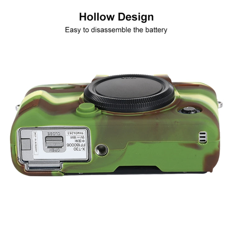 For FUJIFILM X-T30 II Soft Silicone Protective Case(Camouflage) by bashfashion