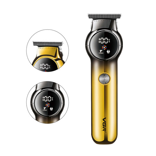 VGR V-989 5W USB Digital Display Gradient Trimming Hair Clipper by VGR