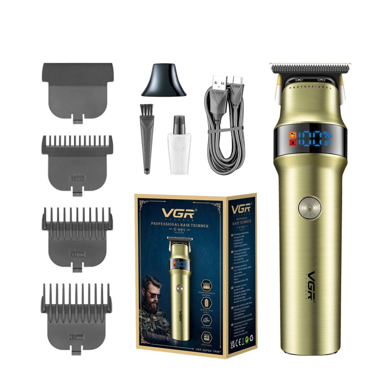 VGR V-991 5W USB Smart Digital Display Electric Hair Clipper by VGR