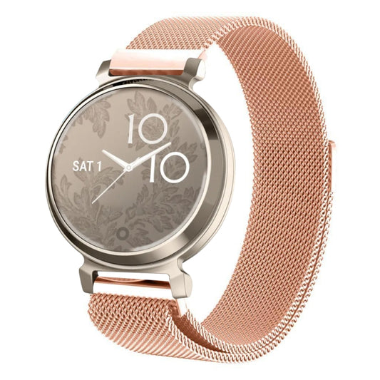 For Garmin Lily 2 14mm Milan Stainless Steel Watch Band(Rose Gold) by bashfashion