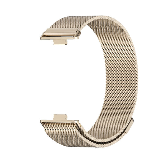 For Huawei Watch Fit3 MIJOBS Milan Magnetic Stainless Steel Watch Band(Light Gold) by MIJOBS