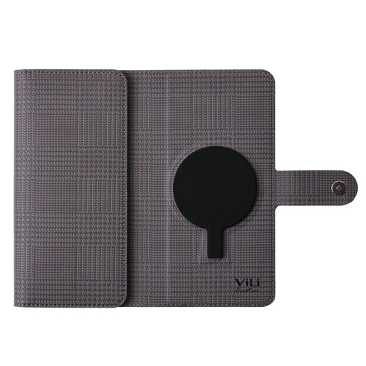 For Samsung Galaxy S24 Ultra 5G ViLi GHB-C Series RFID MagSafe Magnetic Flip Leather Phone Case(Grey) by ViLi
