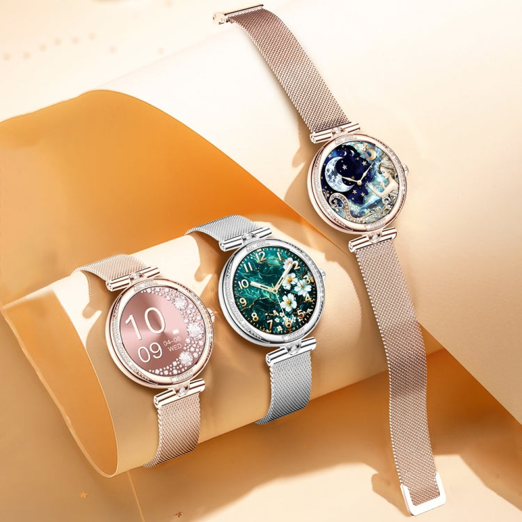 NX17 Pro 1.19 inch AMOLED Screen Steel Strap Smart Watch, Support Health Monitoring / Bluetooth Call(Silver) by bashfashion