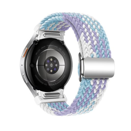 For Samsung Galaxy Watch 7 / 6 / 5 / 4 Nylon Loop Magnetic Buckle Watch Band(Violets) by bashfashion