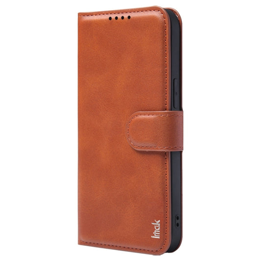 For iPhone 15 Pro Max IMAK Count Series Flip Leather Phone Case(Brown) by imak