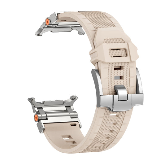 For Samsung Galaxy Watch UItra 47mm / Ultra 2025 Armor TPU Sports Watch Band(Starlight Silver) by bashfashion