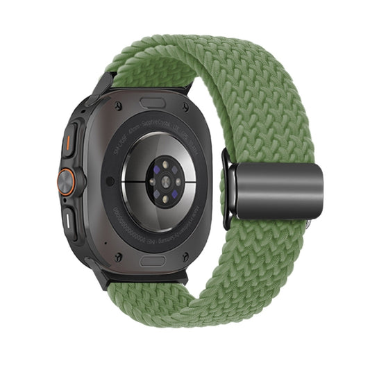 For Samsung Galaxy Watch Ultra 47mm / Ultra 2025 Nylon Loop Magnetic Buckle Watch Band(Cactus) by bashfashion