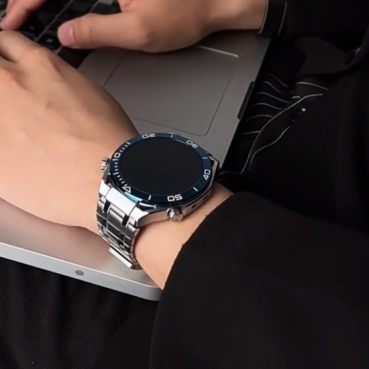 22mm AP Style Chain Magnetic Buckle Stainless Steel Watch Band(Black Gold) by bashfashion