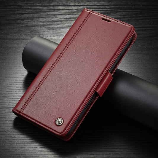 For iPhone 16 Pro Max LC.IMEEKE Skin-friendly Card Slots Leather Phone Case(Red) by LC.IMEEKE