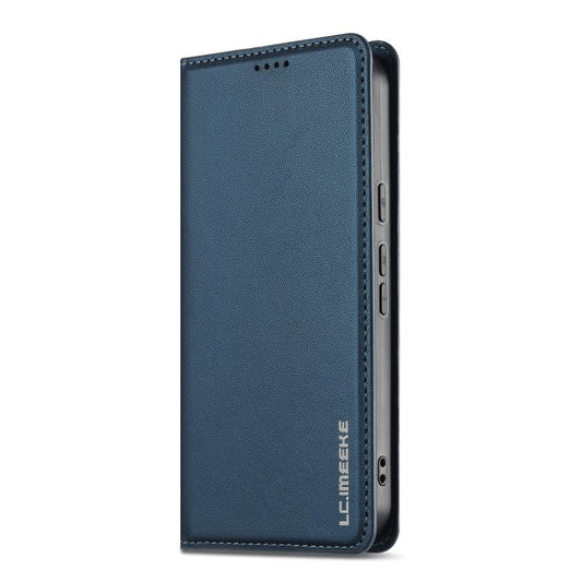 For Google Pixel 9a LC.IMEEKE L1 Series Frosted Fine Texture PU Phone Case(Blue) by LC.IMEEKE