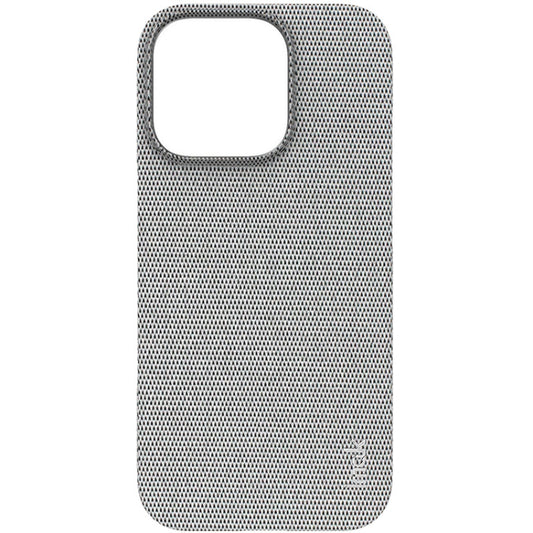 For iPhone 16 Pro imak Ruiyi Series Cloth Texture PU + PC Phone Case(Light Grey) by imak