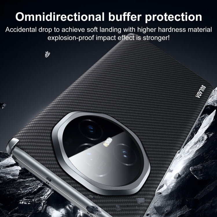 For Honor Magic Vs3 SULADA 600D Kevlar Texture PC Shockproof Phone Case(Brown) by SULADA