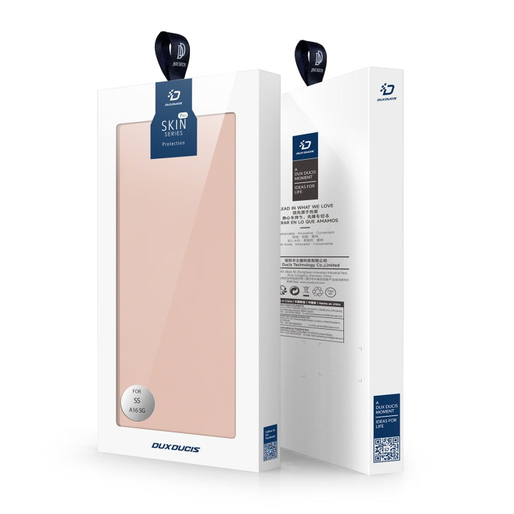 For Samsung Galaxy A16 5G DUX DUCIS Skin Pro Series Flip Leather Phone Case(Pink) by DUX DUCIS