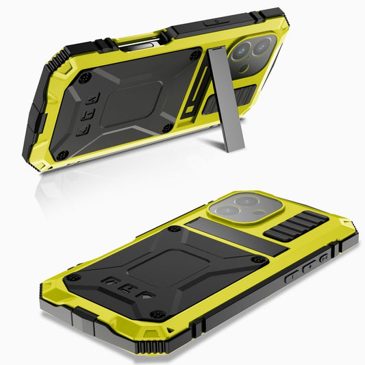 For iPhone 16 Plus R-JUST Life Waterproof Dustproof Shockproof Phone Case(Yellow) by R-JUST