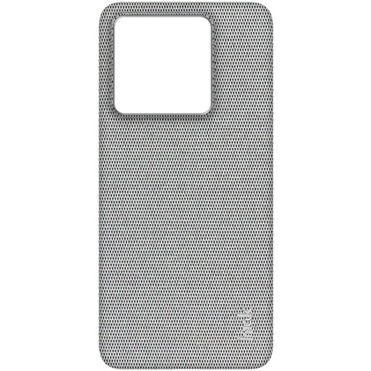 For Xiaomi 14T imak Ruiyi Series Cloth Texture PU + PC Phone Case(Light Grey) by imak
