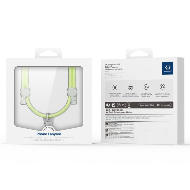 DUX DUCIS Plaz Crossbody Neck Strap Anti-lost Phone Lanyard(Green Yellow) by DUX DUCIS