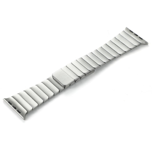 For Apple Watch Series 8 45mm Single Bead Magnetic Stainless Steel Watch Band(Silver) by bashfashion