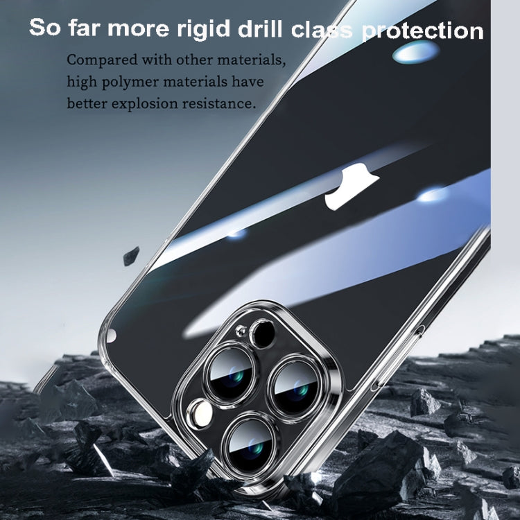 For iPhone 16 SULADA TPU Frame Tempered Glass Transparent Phone Case(Black) by SULADA